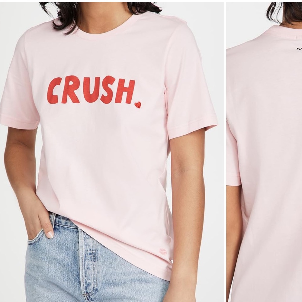 Pink 'CRUSH' Graphic T-Shirt